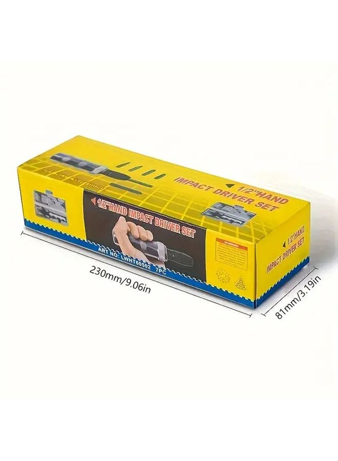 7pcs Impact Screwdriver Bit Set In Plastic Box With Steel Handle - Image 2